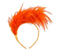 NPXUAMTJ Plume Headwear With Bright Color For Theme Event Gathering Bendable Hairhoop For Mardi Gras Festival Celebration Flower Headpiece