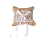 NPXUAMTJ Portable Romantics Rings Pillow Bowknot Rings Bearer Pillow Holder Square Pocket Rings Pillow Cushion Wedding Decoration