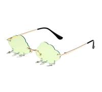 NPXUAMTJ Stylish Clouds Sunglass For Girls Boys Photo Props Travel Cool Shades Frameless Cool Glasses Girls Boys Multicoloured