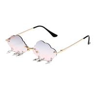 NPXUAMTJ Stylish Clouds Sunglass For Girls Boys Photo Props Travel Cool Shades Frameless Cool Glasses Girls Boys Multicoloured