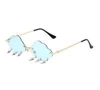 NPXUAMTJ Stylish Clouds Sunglass For Girls Boys Photo Props Travel Cool Shades Frameless Cool Glasses Girls Boys Multicoloured