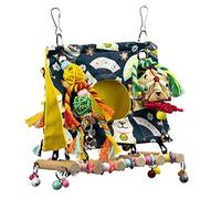 NPXUAMTJ Warm Bird Nest Bed House Snuggle Hanging Hammock Cage Tent Hideaway With Ladder Perch For Small Parrot Parakeet
