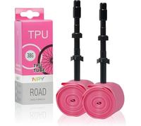 NPY 2 Pack 700C Bike Inner Tubes 18-32C, TPU Lightweight Tube with 45mm/65mm/85mm Metal Presta Valve, Removable Core for Road Bikes Resistant Bicycle Tube for Road, All-Road & Gravel Bikes