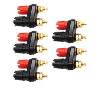 NPYQ 1PC Banana Plugs Couple Terminals Red Black Connector Amplifier Terminal Binding Post Banana Speaker Plug Jack Couple Terminals