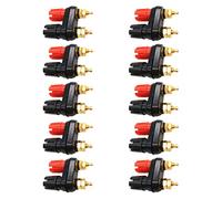 NPYQ 1PC Banana Plugs Couple Terminals Red Black Connector Amplifier Terminal Binding Post Banana Speaker Plug Jack Couple Terminals