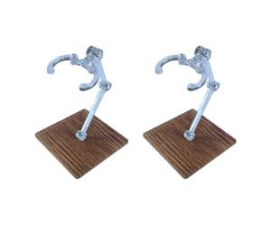 NPYQ 2Pieces Action Figure Display Stand Base with Secure Grip for Various Sizes Model Organization and Exhibition Action Holder Base
