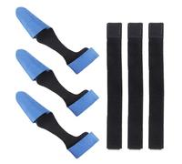 NPYQ 3 Set Canes Sleeves Protector Case Fastening Strap Rods Glove Fastener Strap Fishing Rod Tip Covers and Tie Sleeve