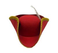 NPYQ Golden Feathered Pirate Party Hats for Kids Pretend Adventures, Halloween Costumes & Treasure Hunt Play Adjustable Pirate Hat
