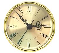 NPYQ Iron Clock Insert with Gold/Silver Trim and Roman/Arabic Numerals for Kitchen, Office Timepieces Iron Clock Component