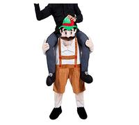 NQBRNG Halloween Carry Mascot Me Ride On Beer Guy Oktoberfest Costume Ride on Costume