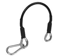 NQEUEPN 10in/25.4cm Gym Extension Cable with Carabiner, Home Gym Pulley Machine Cable Handle Extension Accessories Attachment Compatible with Bowflex Fitness Extension Cables for Leg Extensions