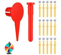 NQEUEPN 15pcs Spinning Wheel Parts, with Reusable Prize Wheel Replacement Parts Kit Accessories for Trade Show, Carnival, Party, Club, Win Fortune Spin Games