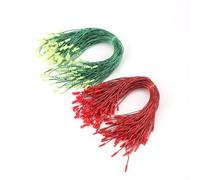 NQEUEPN 200pcs Christmas Ornament Hanger Strings, Ornament Snap Cord Christmas Tree Ornament Hangers Tag Hangers String for Christmas Tree Hanging Decorations Party Supplies (Red, Green)