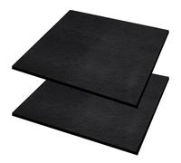 NQEUEPN 2pcs 19.7'' Oil Drain Splash Pad, Square No-Splatter Pad Reliable Anti Splash Oil Mat Fits for Most Oil Drains Oil Drain Pan Splash Pad for Car Changing Oil Transmission Drain Pan(Black)