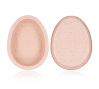 NQEUEPN 2pcs Easter Chocolate Mold, Silicone Egg Cake Pans Large Egg Shaped Easter Egg Mould Candy Trays Breakable Egg Easter Chocolate Tooling DIY Crafting Tool for Easter Baking Party