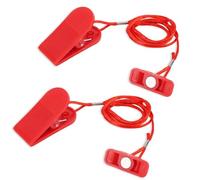 NQEUEPN 2pcs Treadmill Magnet Safety Key, 1,57x0,59in Magnetic Safety Switch Clip Universal Treadmill Strap Accessories Emergency Stop Magnet for Treadmills Running Machines (Rectangle)
