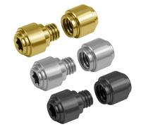 NQEUEPN 3 Sets Thumb Studs, Titanium Screws Replacement Thumb Studs Pocket Blade Screws Compatible with Benchmade 535 Bugout (Black, Gold, Silver)