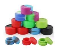 NQEUEPN 30pcs 5ML Silicone Containers Round Multicolored Small Storage Jars Multi Use Cosmetic Storage Containers for Melt Wax, Food, Cosmetics, Essential Oils, Mini Crafts