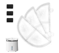 NQEUEPN 3pcs Cat Water Fountain Filter, Triple Filtration System, Compatible with WF20/CF20 Wireless Pump Water Fountain