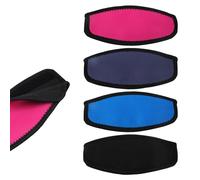 NQEUEPN 4 pcs Diving Mask Straps, Swimming Waterproof Mask Strap Covers Neoprene Mask Strap Covers Water Sports Snorkel with Neoprene Slap Straps for Diving Masks