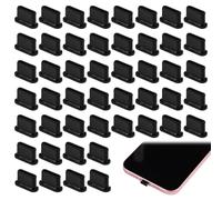 NQEUEPN 50pcs USB C Dust Plug, Type C Anti Dust Plugs Silicone USB C Port Cover Cap Charging Port Protector Type C Compatible with iPhone 15 Samsung Galaxy Pixel MacBook All Type C Ports
