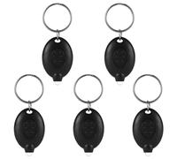 NQEUEPN 5pcs LED Keychain Flashlight, Portable Ultra Bright Battery Powered Mini Key Ring Torch 12 Lumens Keyring Light for Emergency Lighting Camping Hiking(Batteries Included)