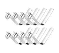 NQEUEPN 8pcs Push Button Spring Clip, Kayak Paddle Spring Clasp Snaps Stainless Steel Spring Button Clips Locking Tube Pins Accessories for Camping Kayak Paddle Tent Pole