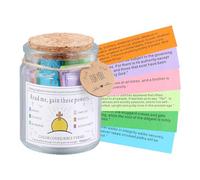 NQEUEPN Bible Verse Jar, Color-Coded Blessings Jar with 90 Colorful Bible Cards the Hope Jar Bible Verses Box for Emotions and Feelings Religious Graduation Gift for Women Men