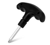 NQEUEPN Golf Wrench, Adjustable Golf Tool with Plastic Handle Stainless Steel Driver Torque Wrench for Club Driver Shaft Adapter Torque Tool (Black)