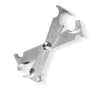 NQEUEPN Scissor Fuel Line Disconnect Tool, 4-in-1 Fuel Filter Tool for 3/4in 5/8in 1/2in 3/8in Quick Disconnection A/C Line Transmission Line Remover Tool Compatible with Ford/GM/Chrysler/Mazda
