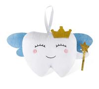 NQEUEPN Tooth Cute Fairy Pillow with Pocket & Wings, Tooth Pillow for Girls Boys Tooth Smile Fairy Gifts/Doll Tooth Small Fairy Pouch/Bag Tooth Pillow Souvenir for Lost First Tooth
