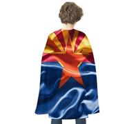 NQHJT Cloak for Women Men Arizona Flag Standard Halloween Cape Reversible Cape Halloween Costumes Adult Cape for Cosplay Party
