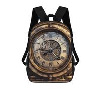 NQHJT Travel Backpack for Men Steampunk Clock Laptop Backpack for Women 17 Inch Casual Daypack, Style, 17"