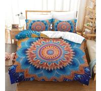 NQHXLRUDC 3D Printed Flower Duvet Cover with Pillowcases Bedding Set with Zipper 3pcs Soft Microfiber Quilt Cover Set King（220x240cm）