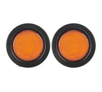 Nqimgv 13LED Round LED Tail Light 2.5" Flush Mount Side Marker Lights Turn Signal Stop Brake Lamp 12V For Car Truck Trailer Bus RV Tail Sequential Turn Signals