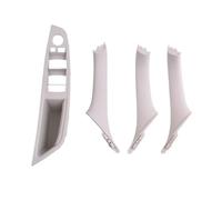Nqimgv Car Door Handle for BMW for 5 Series for F10 for F11 for F18 520i 523i 525i 528i 535i 2010 2011 2012 2013-2017 Interior Front Door Armrest Panel Trim Pull Handle Set(Oyster LHD 4PCS)