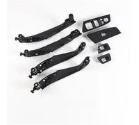 Nqimgv Car Door Handle for BMW for 5 Series for G30 for G31 for G38 RHD LHD Car Front Rear Left Right Inner Interior Door Pull Handle Armrest Trim Cover Panel(LHD-8 Handle-Black)