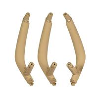 Nqimgv Car Door Handle for BMW for X5 for X6 for F15 for F16 2014 2015 2016 2017 2018 LHD RHD Carbon Fiber Interior Passenger Door Handle Inside Panel Replacement(Beige-RHD)