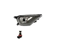 Nqimgv For VW For Touareg 2016 2017 2018 Car Left Right Front Bumper LED Fog Light Lamp With Bulbs Halogen Car Fog Lights(R side LED)