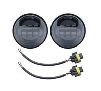 Nqimgv Motorbike Headlight For Electra For Glide 4-1/2" 4.5 Inch 30W LED Fog Lights Projector Auxiliary Daymaker Headlight Motorcycle Passing Light Lamp(Black)