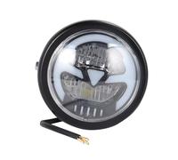 Nqimgv Motorbike Headlight For Sporter For Softtail Motorcycle 6.3inch Vintage Universal LED Headlight High Low Beam Headlamp(Yellow light)