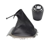 NQJHZXVZ ABS Leather Cover for Manual Shift Ball Joint Gear Shift Knob Compatible for Aveo Sonic T300 2011 2015(5-Speed)