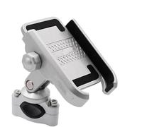 Nqkcuac GPS Navigation Bracket Motorcycle Stand Bracket Aluminum Alloy Cell Phone Holder For 4-7 Inch Cell Phone For Sportster For Iron 883 1200 48 72 For Dyna Motorcycle GPS Bracket(Silver)