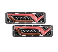 Nqkcuac Tail Light Lamp 2Piece 12V 24V Car Trailer Trucks Tail Lights Car LED Rear Tail Light Running Turn Signal Rear Lamps Taillight Assembly(12V,2Piece A)