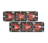 Nqkcuac Tail Light Lamp 2Piece 12V 24V Car Trailer Trucks Tail Lights Car LED Rear Tail Light Running Turn Signal Rear Lamps Taillight Assembly(24V,2Piece C)