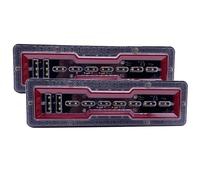 Nqkcuac Tail Light Lamp 2Piece 12V 24V Car Trailer Trucks Tail Lights Car LED Rear Tail Light Running Turn Signal Rear Lamps Taillight Assembly(24V,2Piece G)