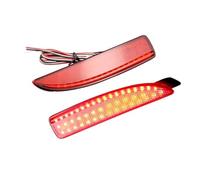 Nqkcuac Third Brake Light For Mazda 3 For Axela 2014-2018 Multi-function Auto Brake Light Reflector 12V 2Piece Bright Car LED Rear Fog Lamp Bumper High Level Brake Light(Red)