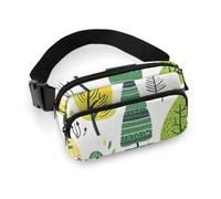 NQLYRE Waist Bag Crossbody Bag with Multiple Pockets with Adjustable Strap Travel Trees And Plants Printed Chest Bag Fanny Pack for Men Women for Sports, 20x13cm, style, style, 20x13cm, Belt Bag