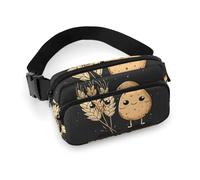 NQLYRE Waist Bag Crossbody Bag with Multiple Pockets with Adjustable Strap Travel Wheat And Potatoes Printed Chest Bag Fanny Pack for Men Women for Sports, 20x13cm, style, style, 20x13cm, Belt Bag