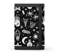 NQLYRE Wallet Minimalist Trifold Mysterious Symbol Graphics Printed Wallet Card Holder Gift Coin Purse Passport Wallet for Men Women, style, style, One Size, Casual